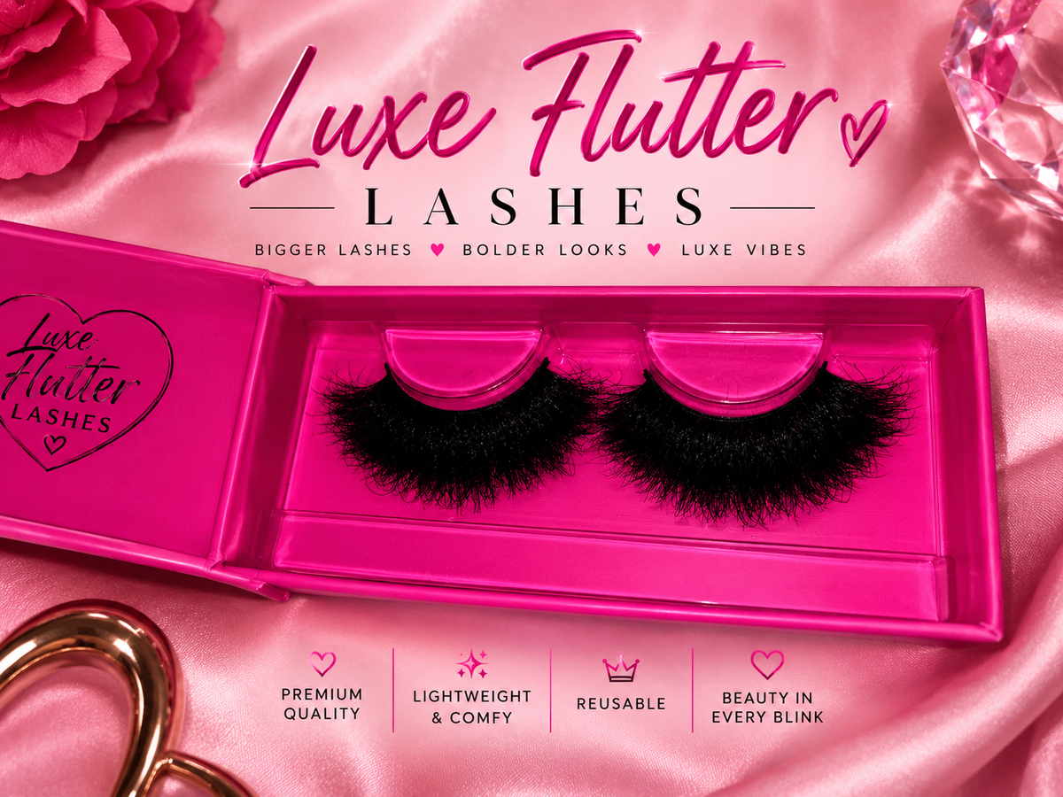 Luxe Flutter – Dramatic 3D Fluffy Mink Effect Lashes